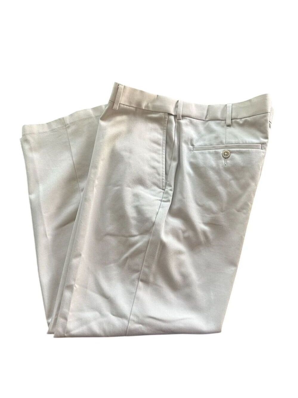 Croft & Barrow Men's Beige Dress Pants Size 38x29 Flat Front Classic Fit - Picture 2 of 6